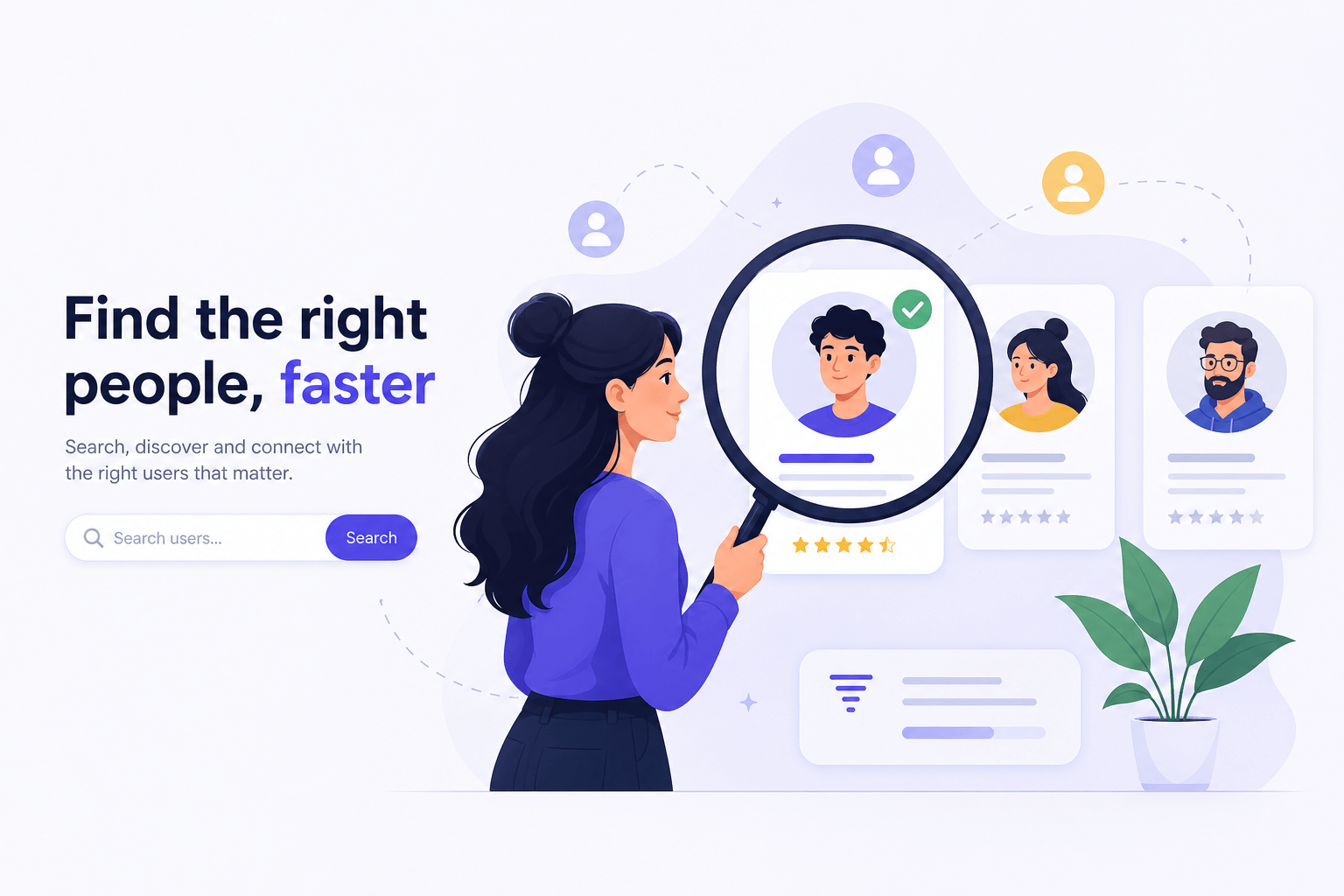 Illustration of discovering X users by keyword search